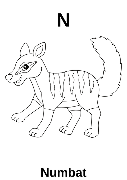 A’dan Z’ye Hayvan Boyama Kitabı