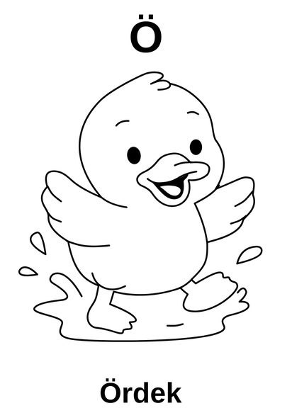 A’dan Z’ye Hayvan Boyama Kitabı