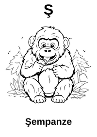 A’dan Z’ye Hayvan Boyama Kitabı